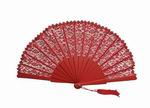 Red lace ceremony fan  Ref. 1735 22.605€ #503281735